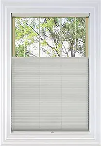 BlindsAvenue Cordless Top Down Bottom Up Cellular Honeycomb Shade, 9/16" Single Cell, Light Filtering, Winter White, Size: 36" W x 48" H