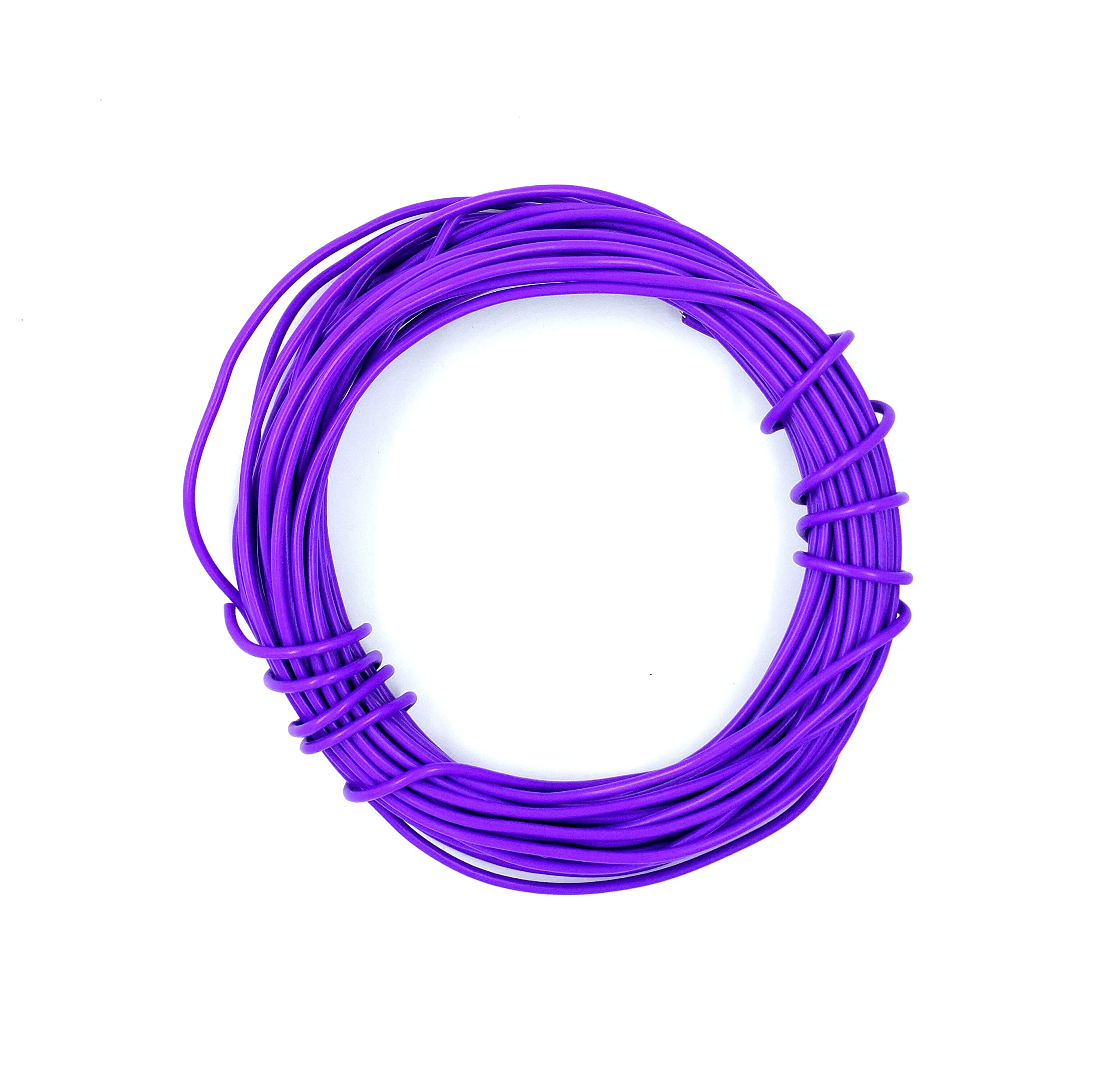 INVENTO 8mtr 20 AWG 0.5 sq.mm 1.5A Tinned Copper PVC Wire Flexible Violet Cable 1.7mm Dia High Temperature for DIY-image-31