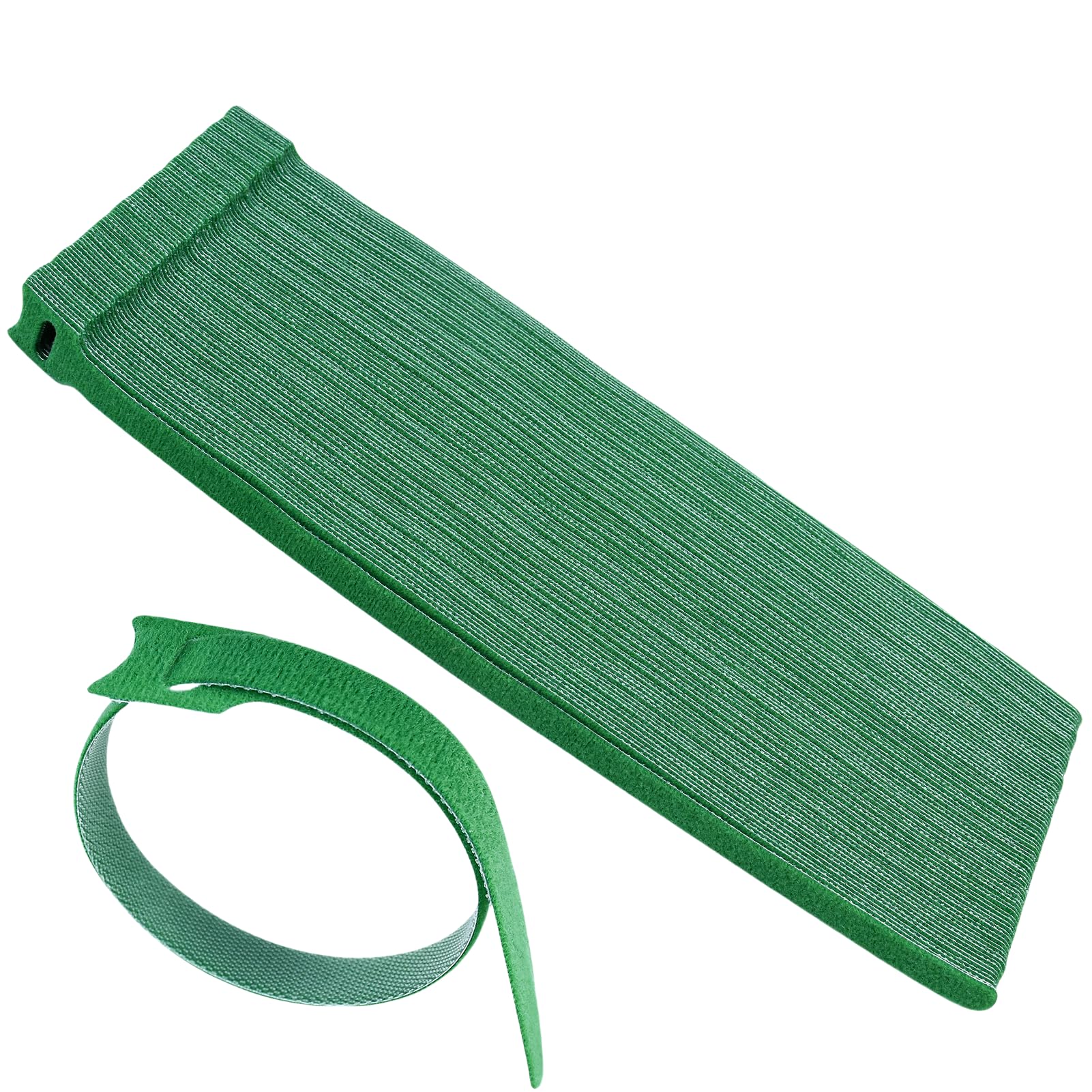 80Pcs Christmas Garland Ties, Adjustable Holiday Garland Ties Green Hook and Loop Plant Cable Ties Nylon Garden Plant Cable Strap for Wreath Making Xmas Tree Door Banister Party Decoration