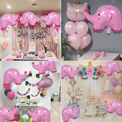 Vista 29 de Globos de abeja, 6 piezas de globos de aluminio con forma de helio para fiesta de animales de dibujos animados para selva safari temática telón