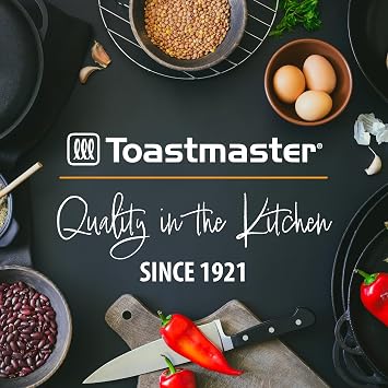 Toastmaster Electric Griddle - Flat Top Nonstick Griddle - Cookware for Breakfast & More - Skillet Griddle with Adjustable Temperature - Kitchen Appliance for Pancakes - 10 x 20 Cooking Surface