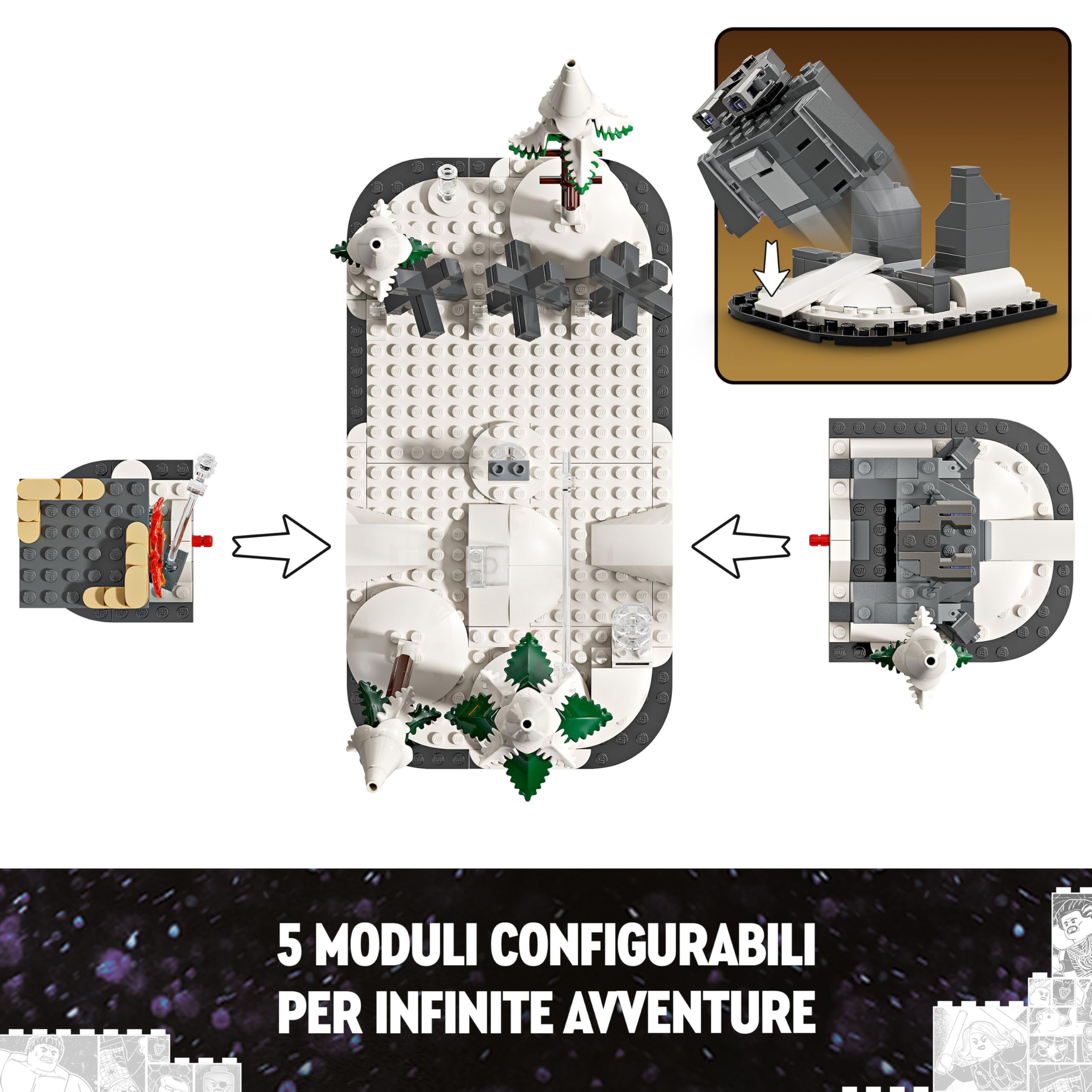 LEGO | Marvel Avengers Assemble: Age of Ultron, Set Modulare da Costruire con Scene del Film e 8 Minifigure di Supereroi Inclusi Thor, Hulk e Iron Man, Giochi per Bambini e Bambine da 10 Anni 76291