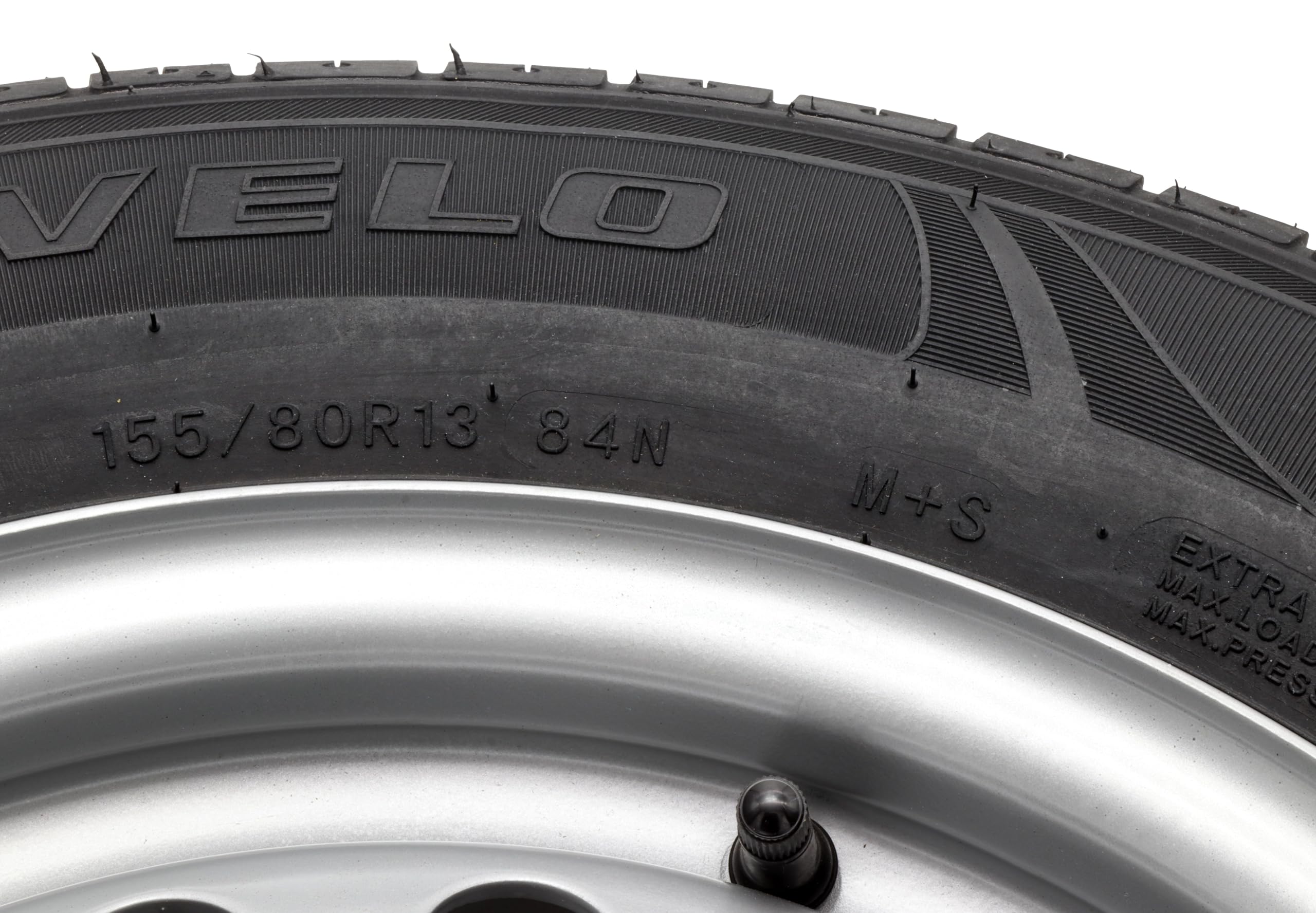 Ruota completa 155/80R13 84N 100x4, 4Jx13, 4 fori, 155 80 R 13 (2 pezzi)