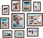 Giftgarden Multi Picture Frames Set, Black Photo Frame for Multiple Photos, Matted, 10 Pcs, Two 8x10, Four 4x6, Four 5x7