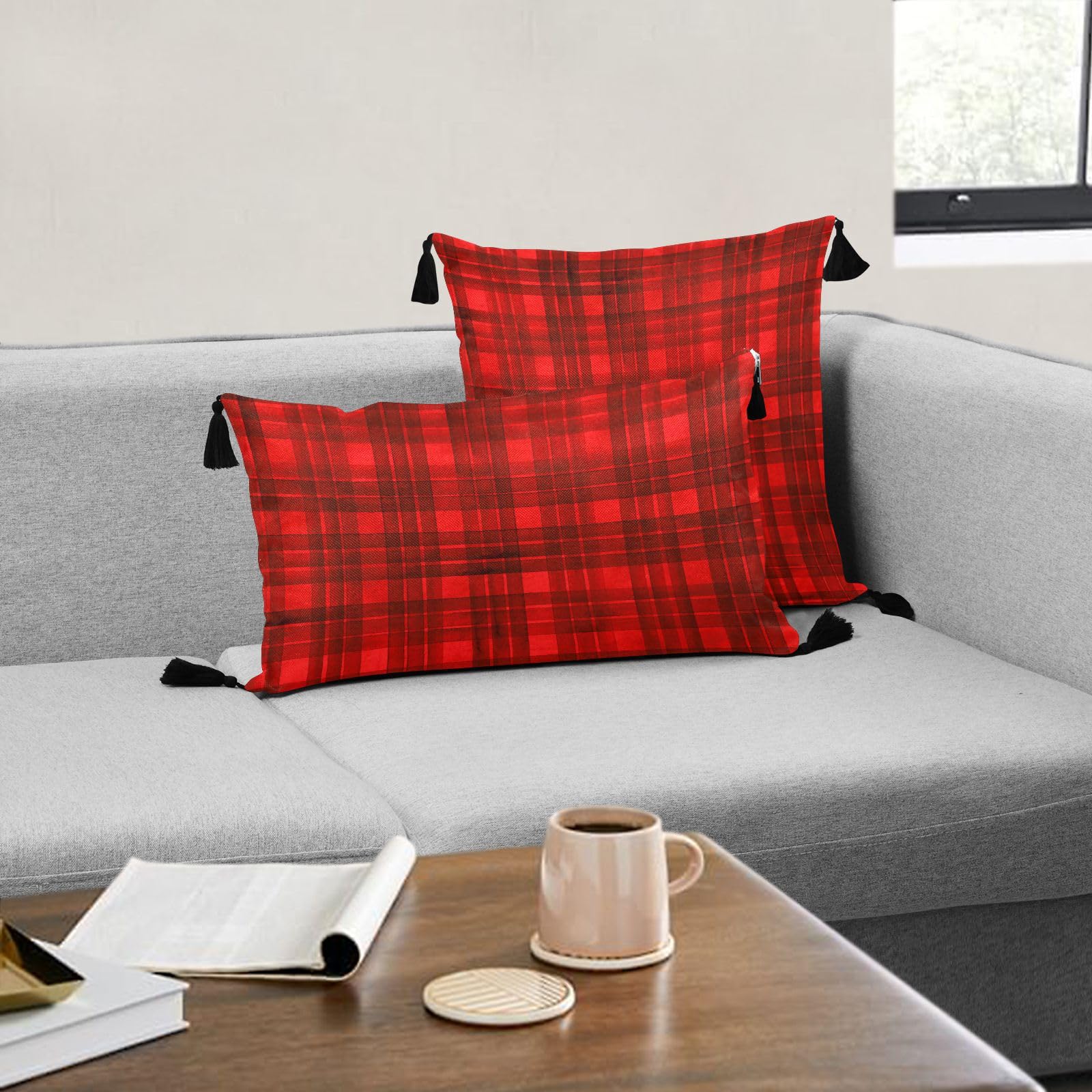 Copricuscino natalizio, federa decorativa, decorazione natalizia per interni ed