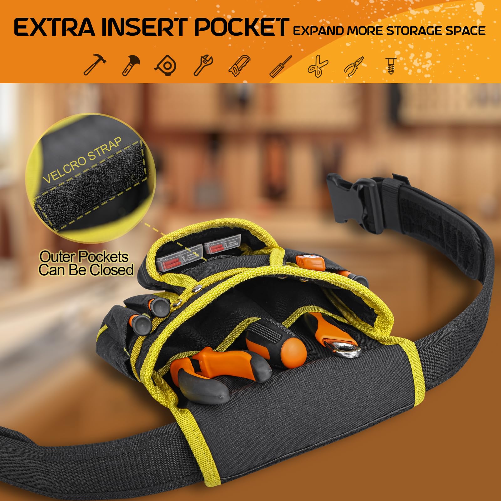 Pocket Tool Belts For Men Construction,Tool Belts And Pouches For Men