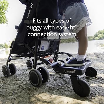 Lascal BuggyBoard Mini 3D | Universal Buggy Board, Compatible with 99% of Pushchairs | Pram Accessory for Children from 2-6 Years