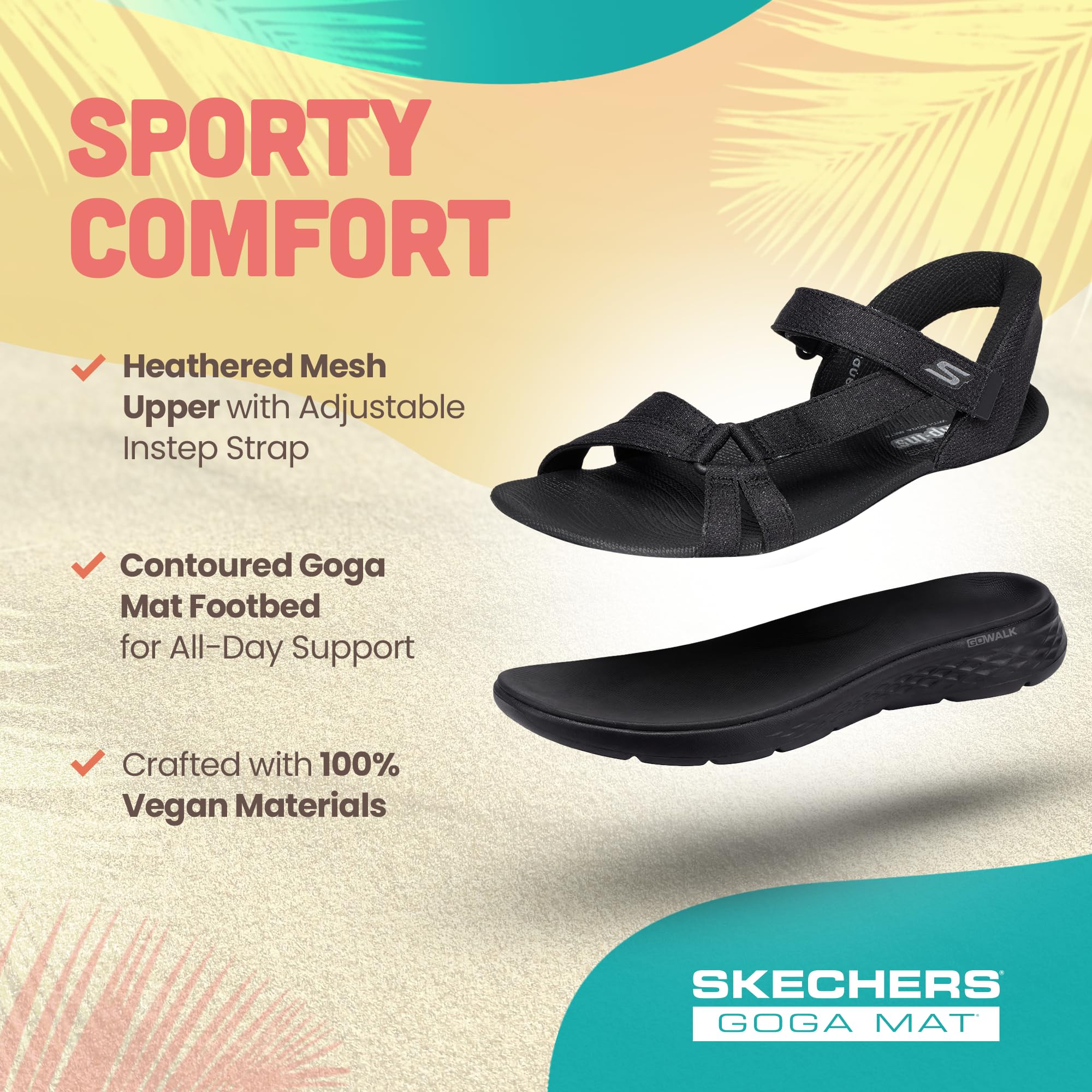 Skechers Go Walk Flex Sandal - Illuminate Damen Sandale Textil Navy blau