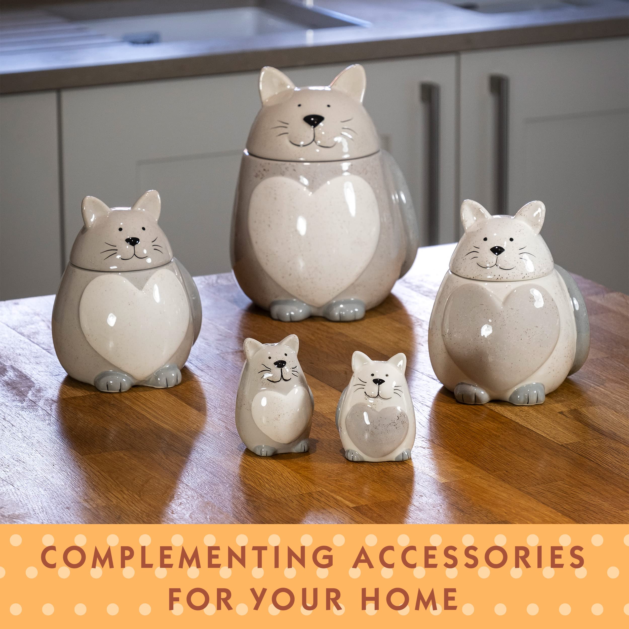 Source Unknown | Accents | Vintage Cat Salt Pepper Shakers Calico Tabby Ceramic 6589a0e8f644e5eba61abd39