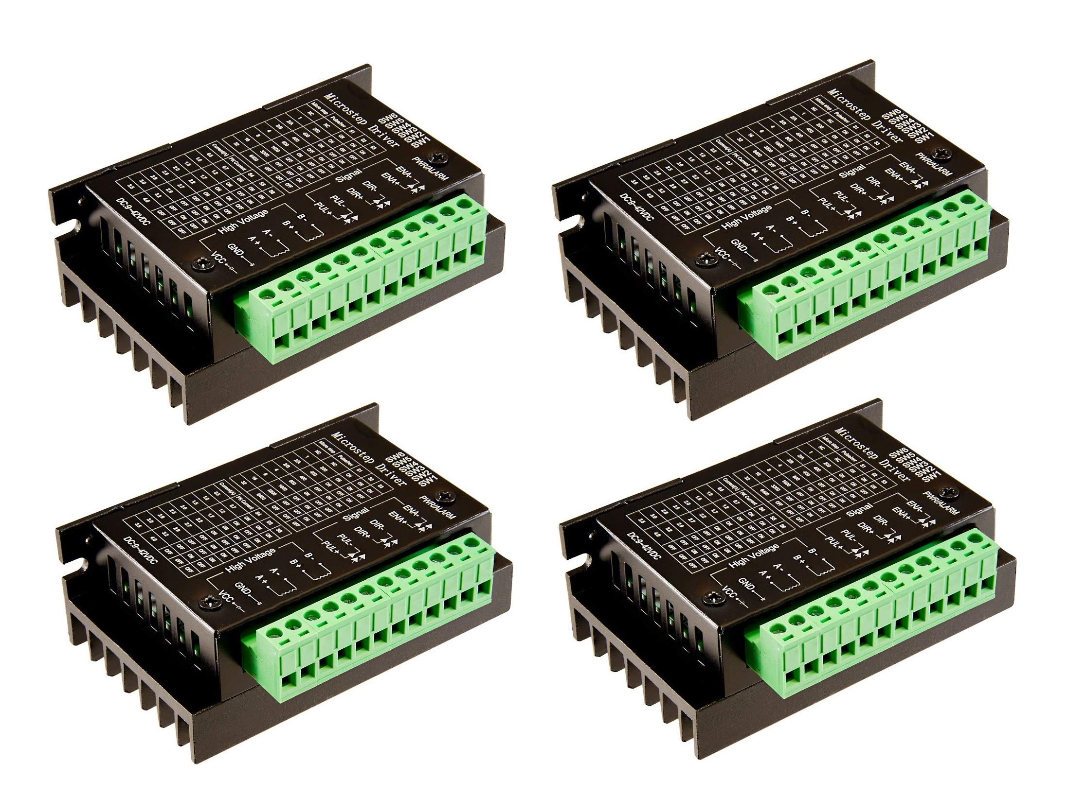 INVENTO 4pcs TB6600 stepper motor driver 32 segments upgraded version 4A 42V DC for 3D Printer CNC Router machine Engraving Drilling Milling Machine (pulse 3-24V) (B07YYB4ZSB) Amazon Price History, Amazon Price Tracker