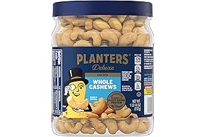 PLANTERS Fancy Whole Cashews with Sea Salt: EBT-Eligible Nourishment for Your Body and Taste Buds