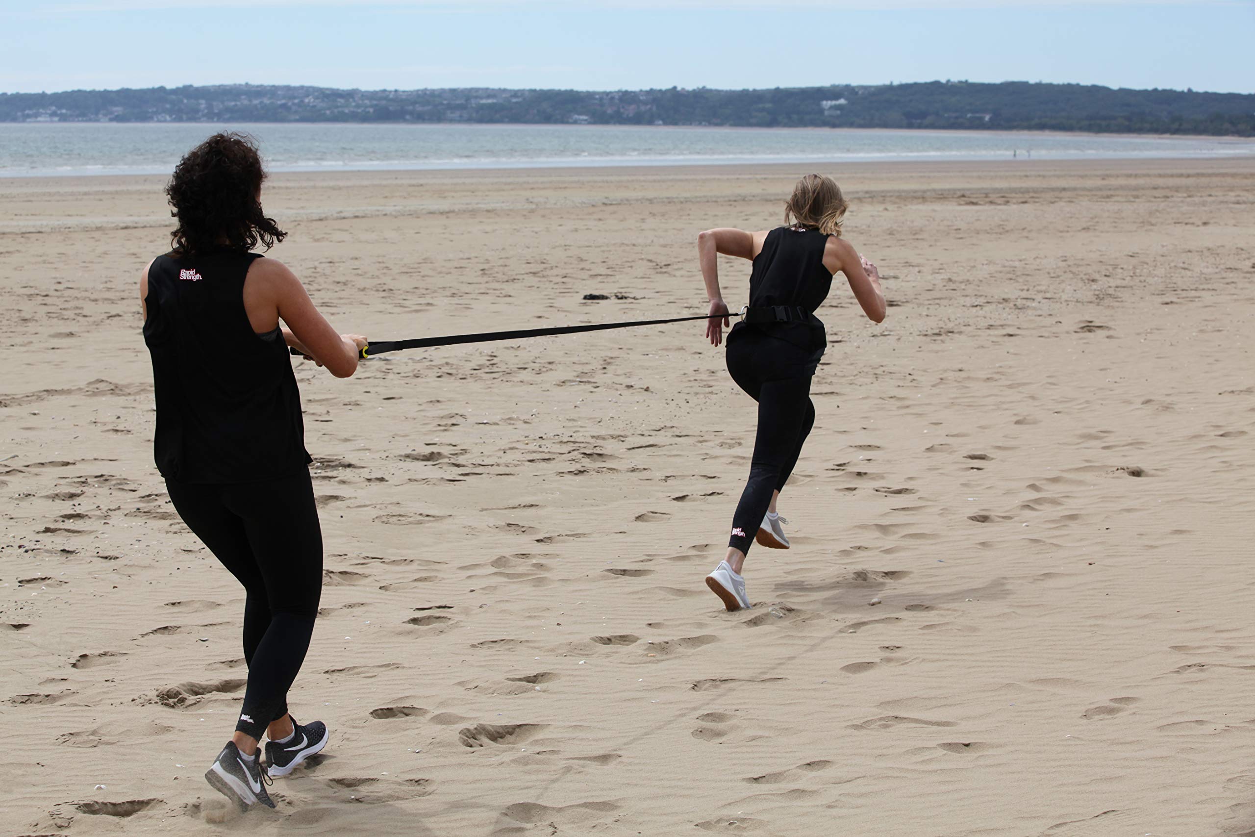CORECISE Ceinture d'entraînement lestée avec sangle de poulie pour tracer le traîneau et les pneus (sangle 1