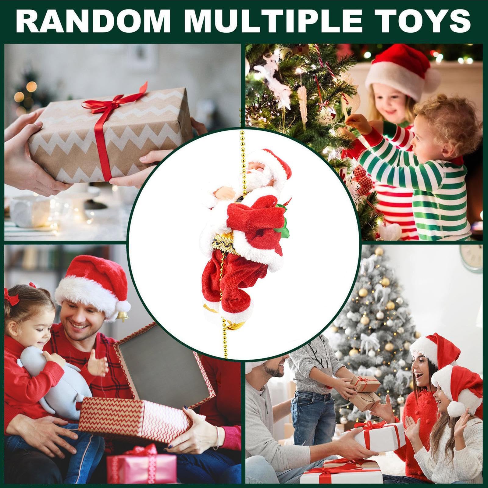 Amazon.co.jp: クリスマス飾り サンタクロース 電動クライミング