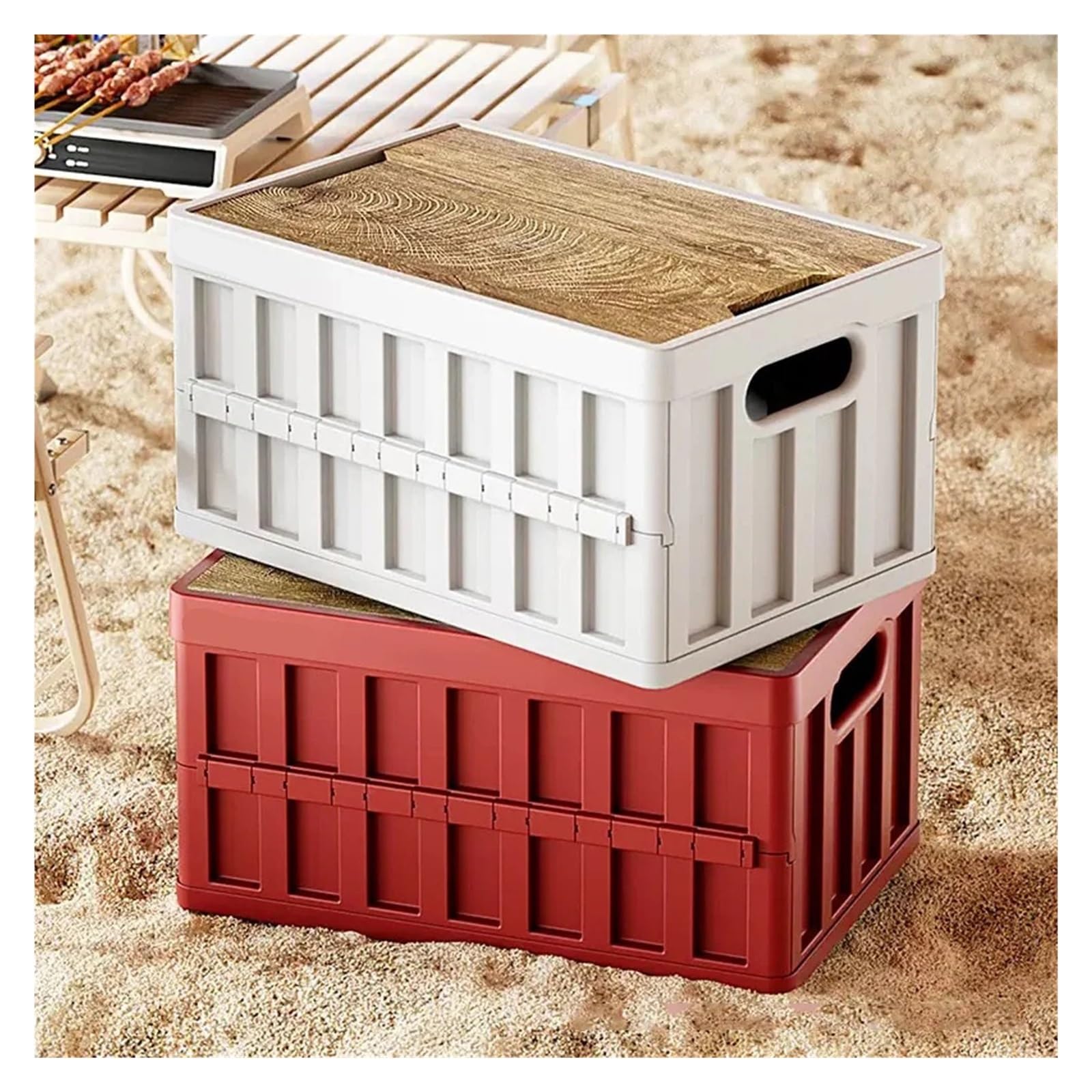 Generisch 50L Outdoor Camping Faltaufbewahrung, wasserdicht, langlebig, Faltbare Zeltausrüstung for Werkzeug, ideal for Campi