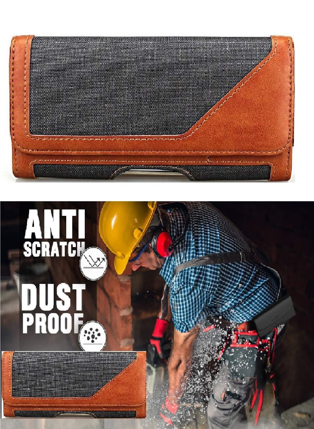 Dual Phone Belt Holster - Carry 2 Phones Securely -4
