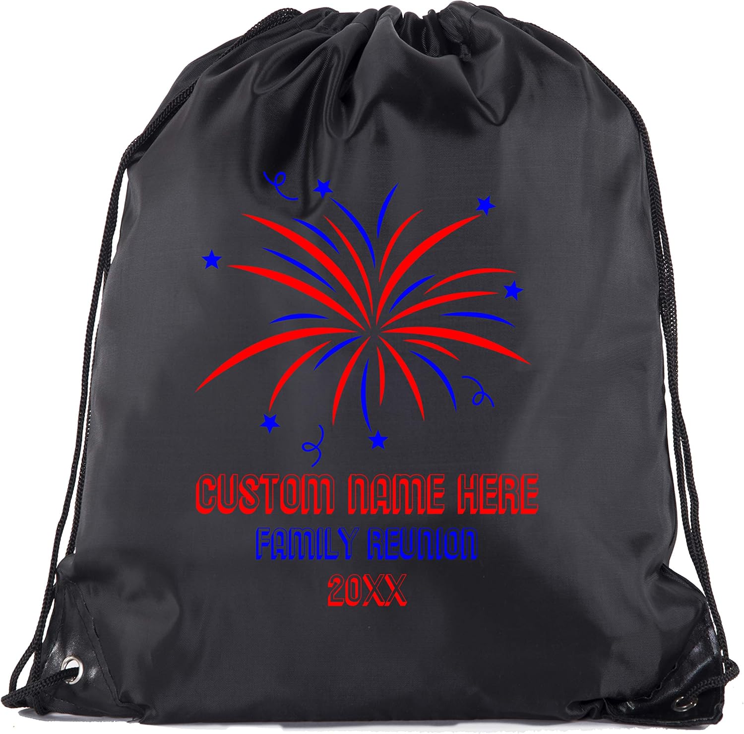 Fireworks with custom name- Family Reunion Party Favor Gift Bags