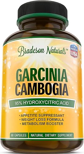 Extracto puro de garcinia cambogia 95% HCA cápsulas. Supresor de apetito y bloqueador de carbohidratos 100% natural. Suplemento para pérdida de
