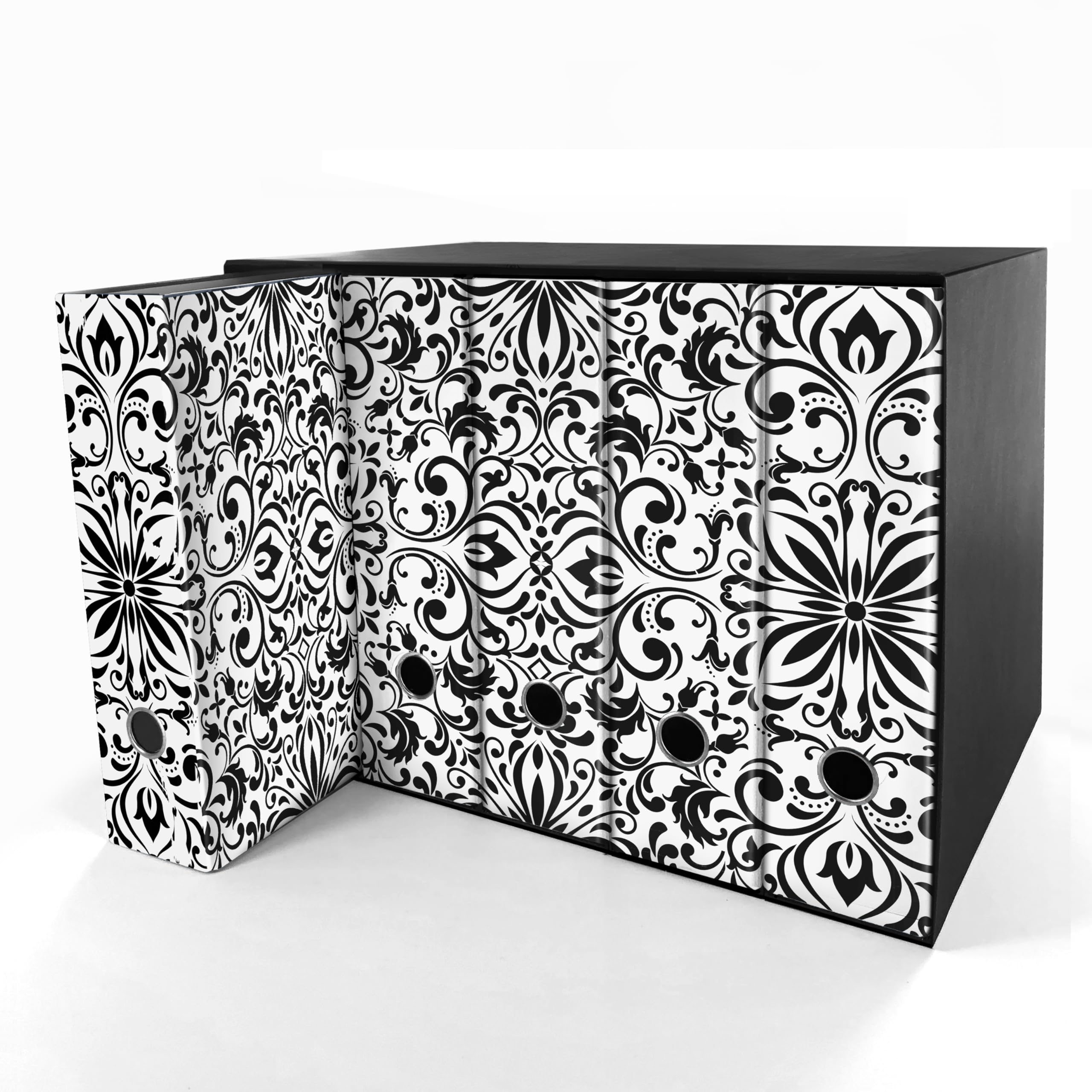 Set da 5 raccoglitori ad anelli - DAMASCO (H31 cm con 2 anelli)