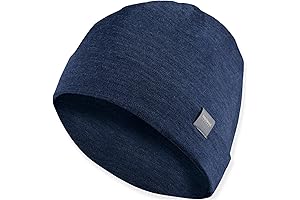 Unisex Merino Wool Cuff Beanie Winter Hat for Men and Women