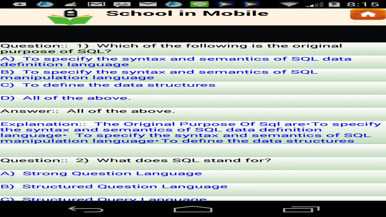 SQL Tutorial - App on Amazon Appstore