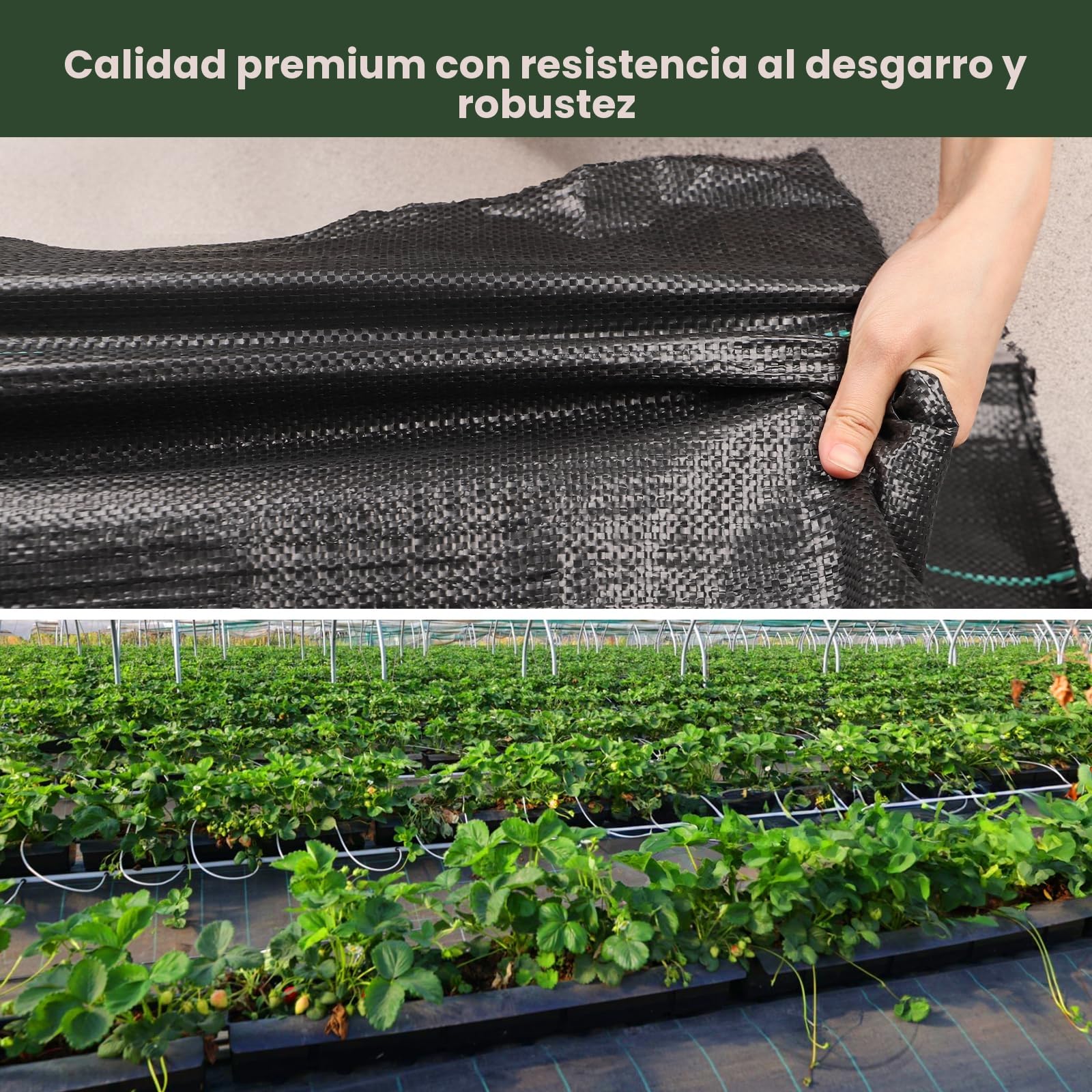 3 x 25 m Malla Antihierbas, Malla contra Malas Hierbas, 90 g/m² Geotextil, Protección césped Artificial, Lona antimalezas jardín, Anti-UV, Negro