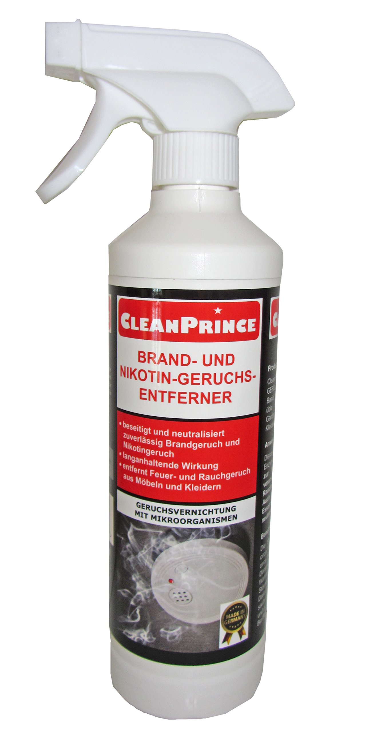 CleanPrince 5,5 Liter Brand- und Nikotingeruchs-Entferner, Brandgeruch, Neutralisierer, Nikotingeruch, Rauchgeruch, Essensgeruch, Moder, Moder, Qualm, Modergeruch, Geruchskiller, Geruchsentferner