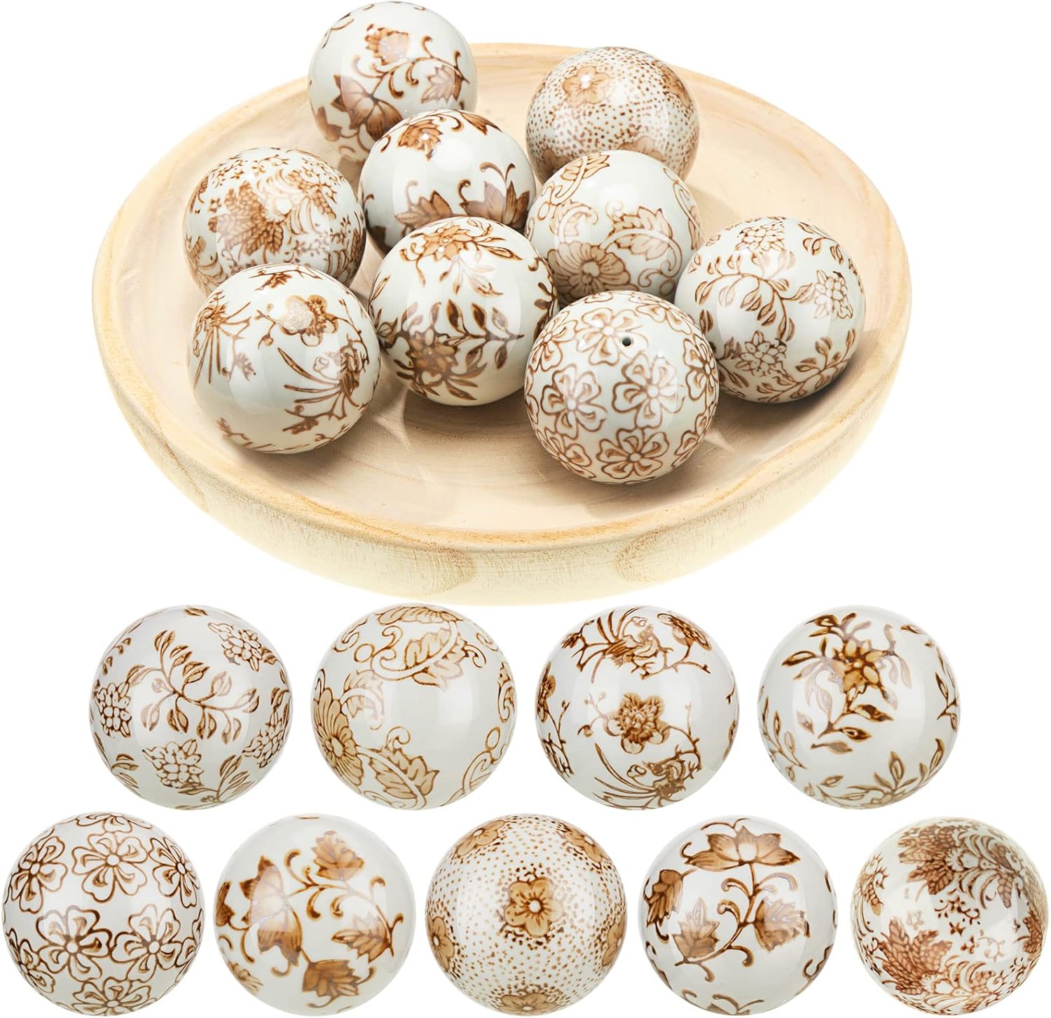Vesici 9 Pcs Porcelain Balls Decorative Balls for