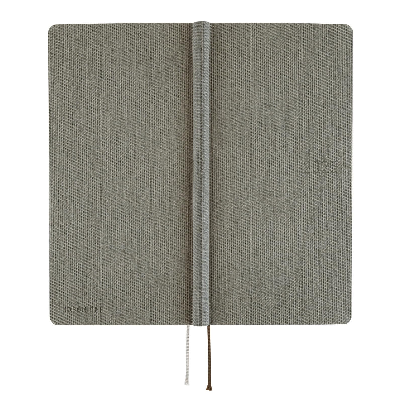 Hobonichi Techo 2025 Weeks MEGA [Englisch/Hoch und Schlank/Januar Start/Planer] Colors: Rauchgrau