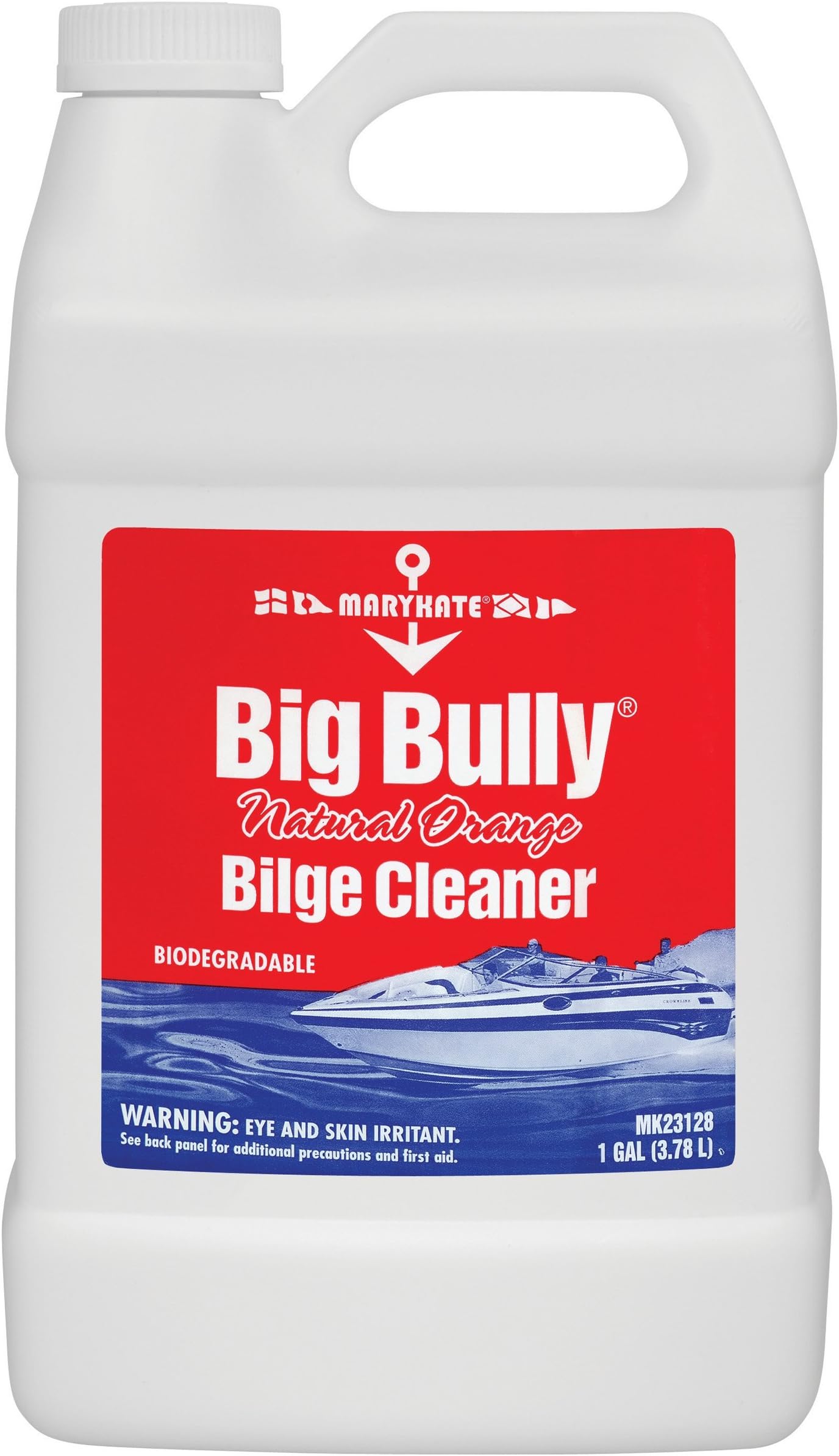 Big-Bully Natural Orange Bilge Cleaner MK23128 – 1 Gallon, Bilge Hulls Cleaner w/ Citrus Cleaning Power, Ideal for Removing Grease, Oil from Ships, Boats