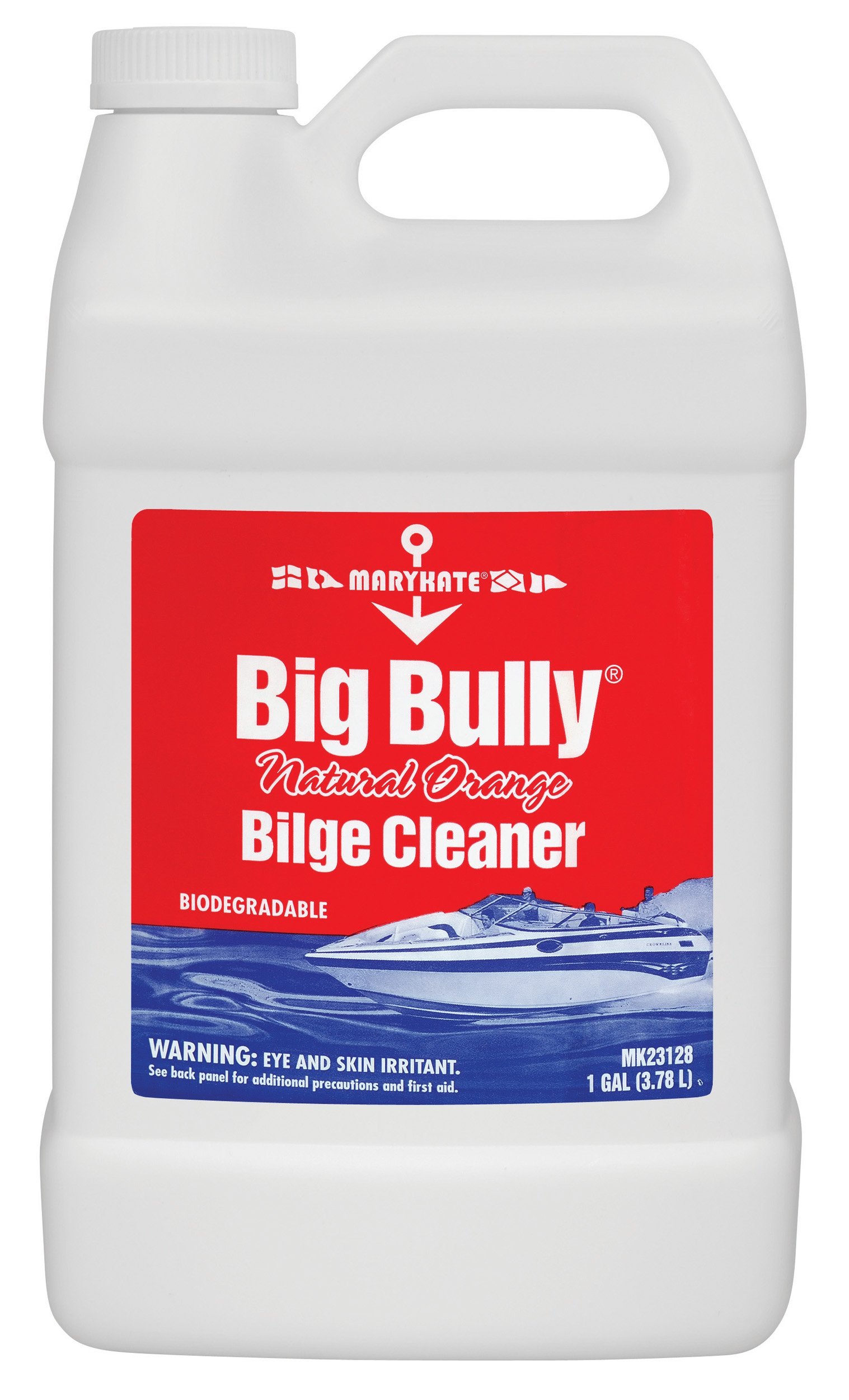 MaryKate Big-Bully Natural Orange Bilge Cleaner MK23128 – 1 Gallon, Bilge Hulls Cleaner w/ Citrus Cleaning Power, Ideal for Removing Grease, Oil from Ships, Boats