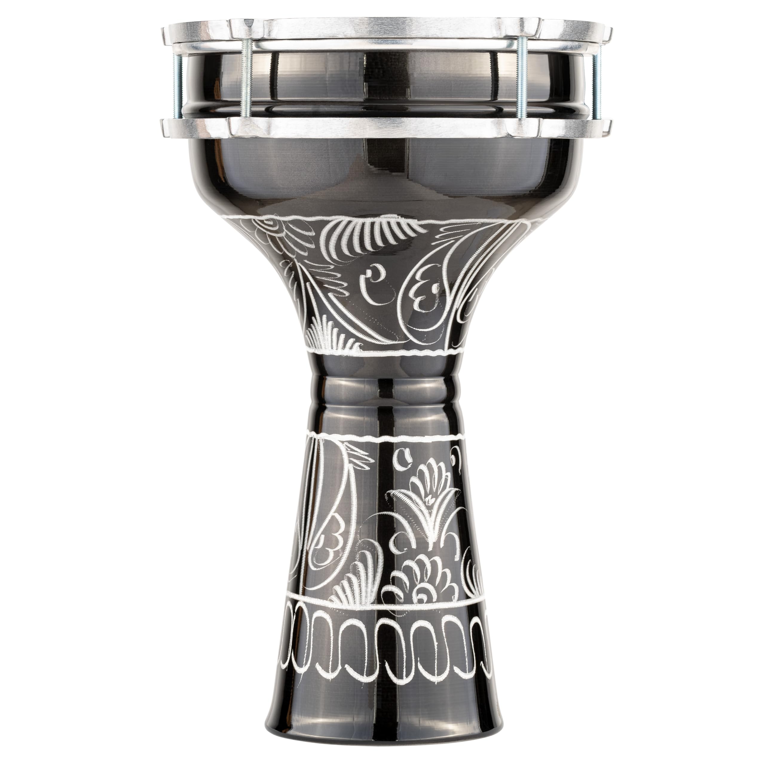 Meinl Percussion Aluminium Series Darbuka - Sehr große Handtrommel - Mit Kunststofffell - Durchmesser 8 Zoll - Aluminium, Mehrfarbig (HE-124)