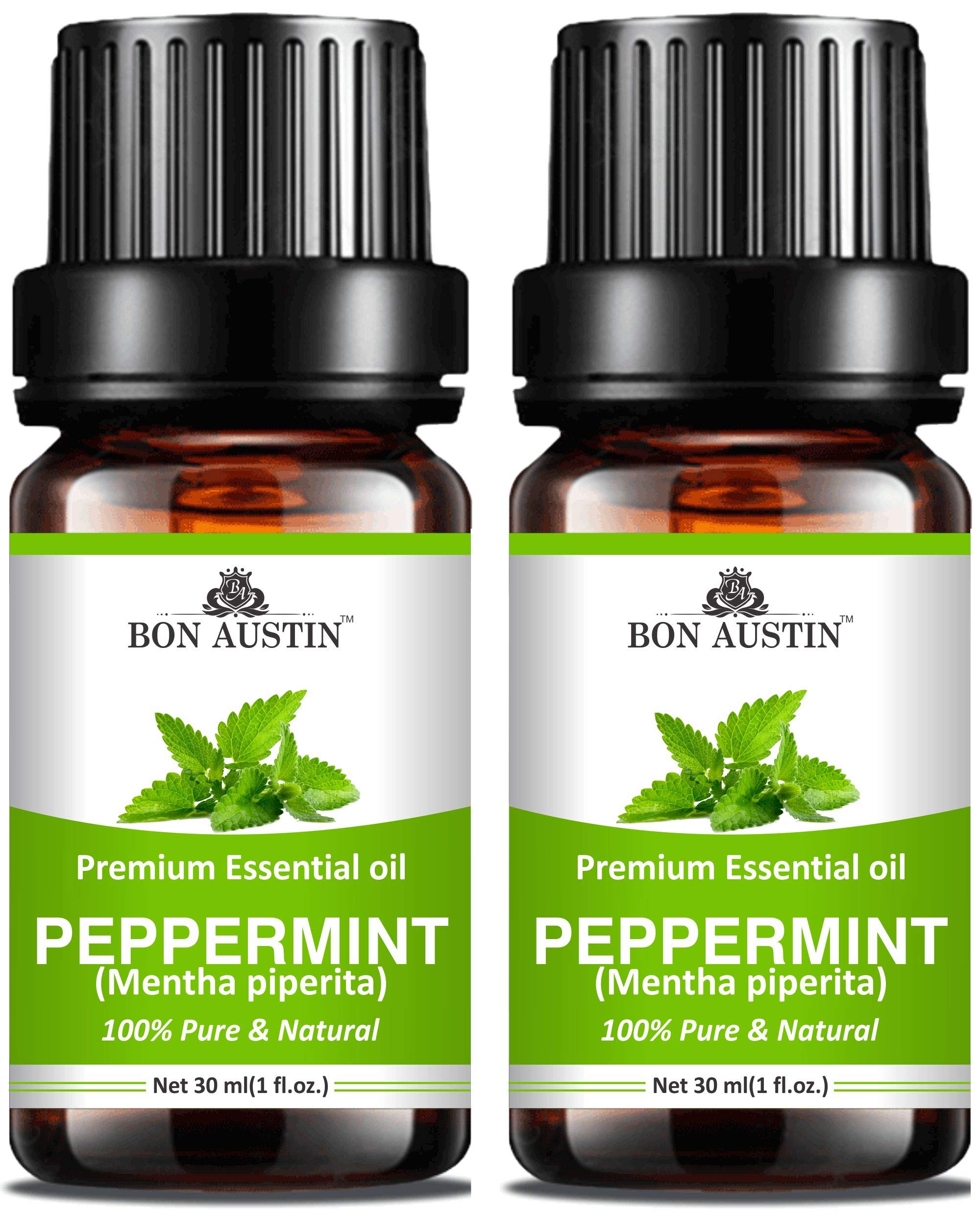 Bon Austin100% Pure & Natural Peppermint Oil Combo Pack of 2 Bottles of 30 ml(60 ml)