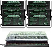 HYDGOOHO Seedling Heat Mat 8-Pack 10x20.75" MET-Certified Waterproof Hydroponic Heating Pads for Seed Germination & Greenhouse