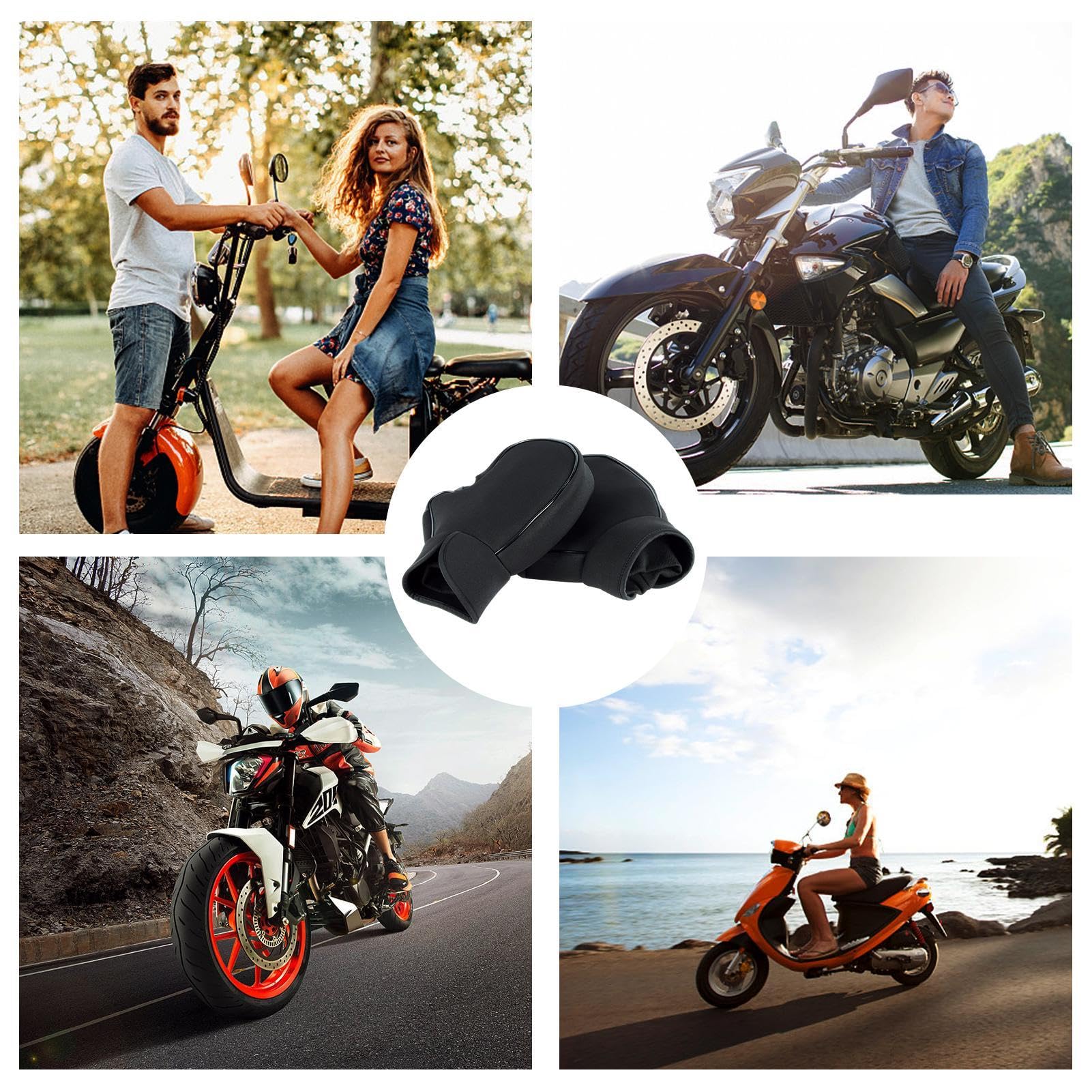 Guanti Riscaldanti Per Manubrio Moto - Impermeabili E Antivento Per Inverno | Per Scooter, Moto E Motoslitte - Foto 2