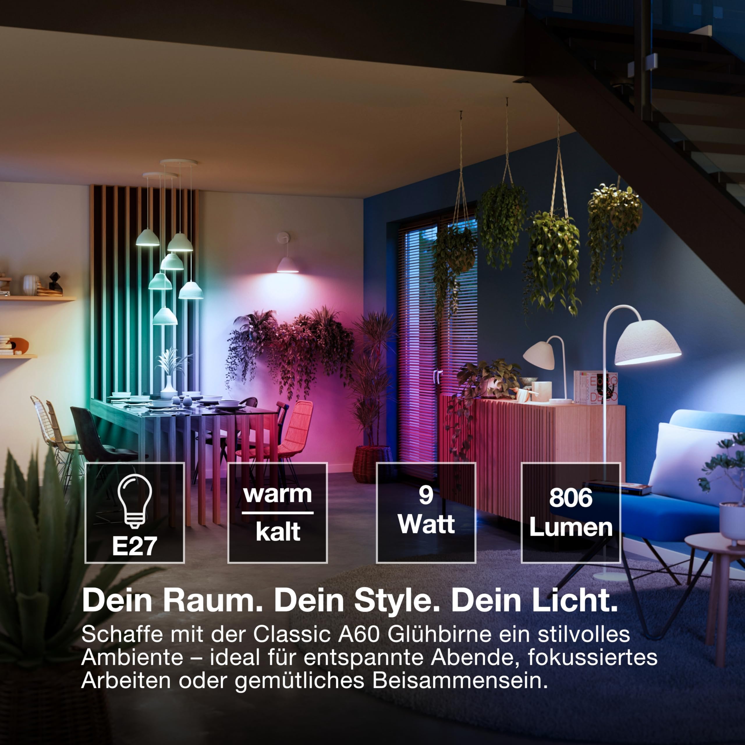 Osram SMART LED A60 Kolbenform E27 9W ZigBee RGBW Farben
