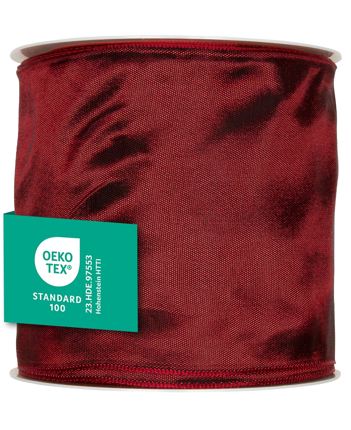 Halbach Seidenbänder Premium Gift Ribbon with Wired Edge, Width 100 mm, Length 25 m, Oeko-Tex 100 Certified Ribbon