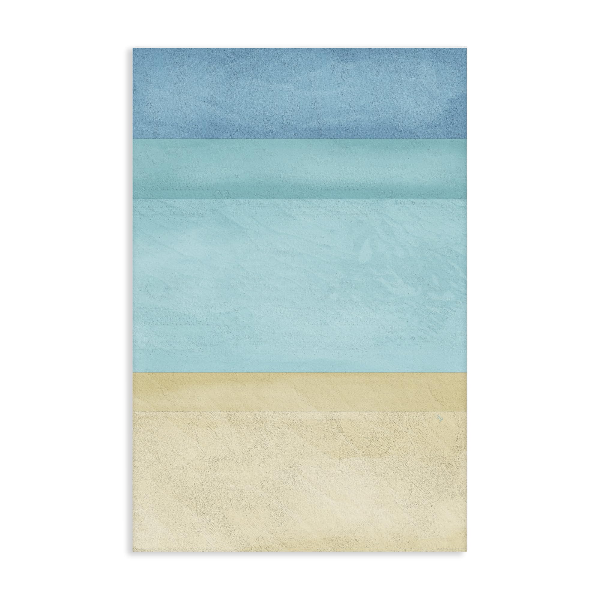 Stupell Industries Unframed 'Abstract Beach Coastal Color Block'| Canvas Art