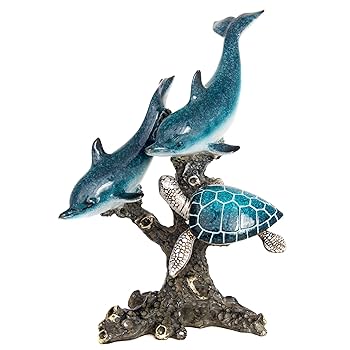 【Phil Vanderlei作ブロンズ彫刻★DOLPHIN IN CORAL】 Bronze Sculpture - Phil Vanderlei