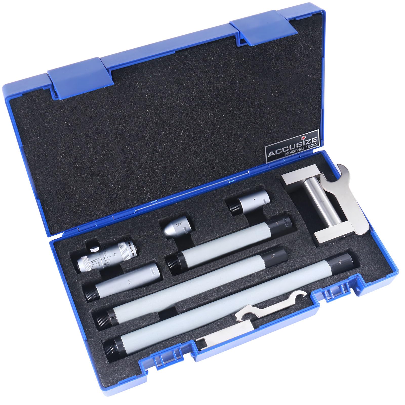Accusize Inside Micrometer Set - 2-24 Inch Range -2