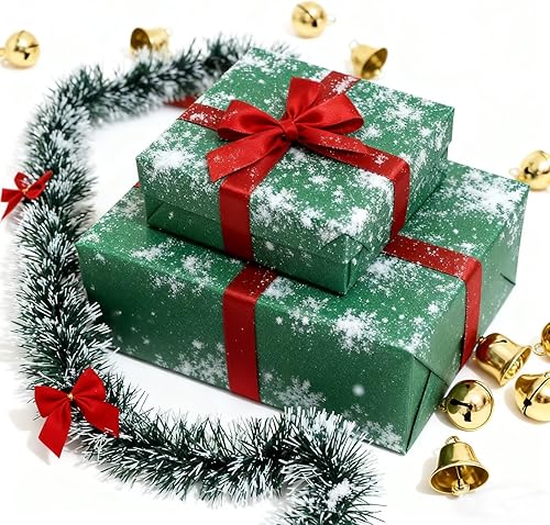 Miniatura 4 de Guirnalda de Navidad artificial de 6 pies con lazo rojo, guirnalda de oropel de Navidad verde y blanco para flotadores de desfile, árbol de Navidad,