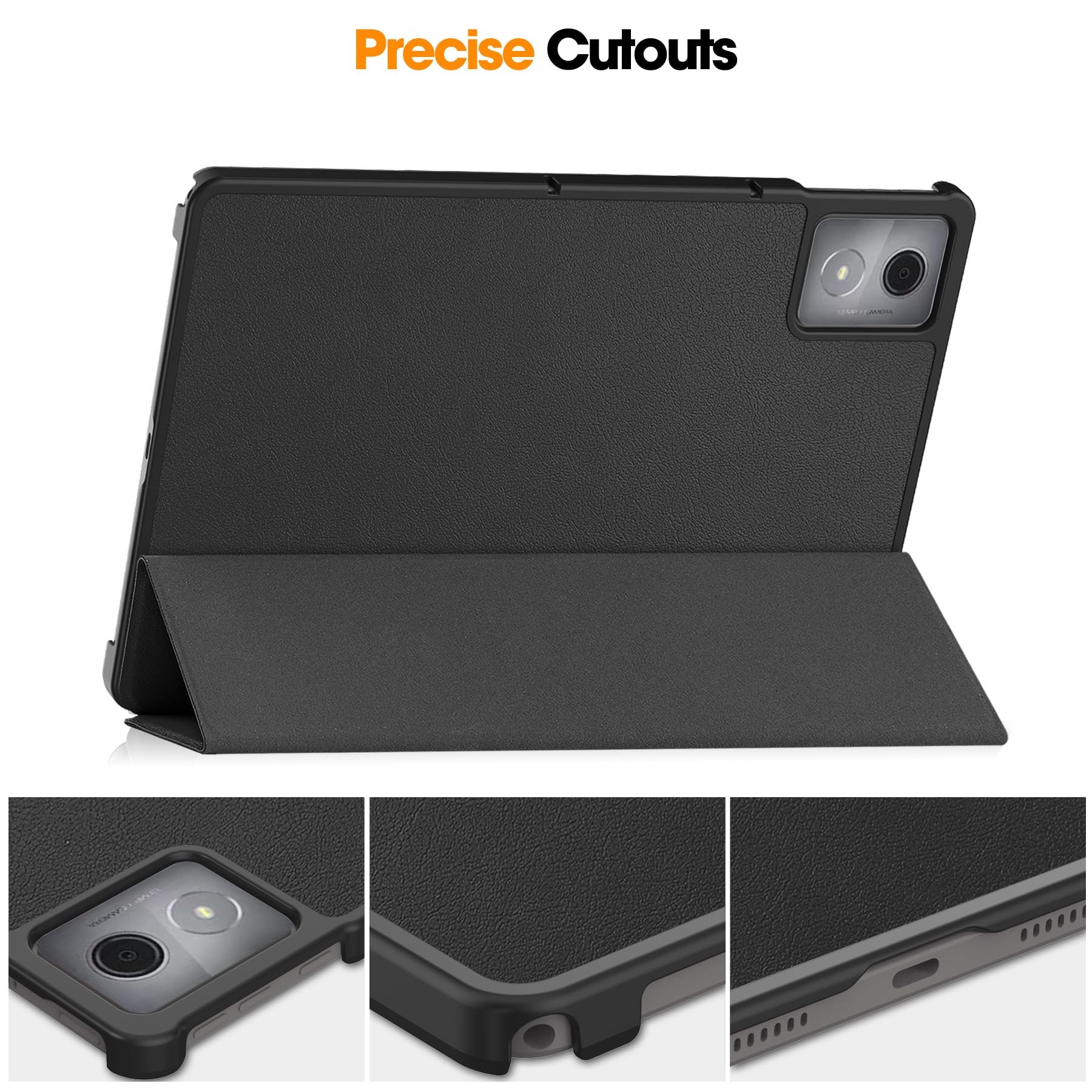 Bxithnr Custodia In Pelle Con Fessure Per Carte Per Lenovo Tab M11 Plus / K11 Plus (11.5 Pollici) - Cover Libro Con Funzione Stand E Auto Wake/Sleep - Marrone