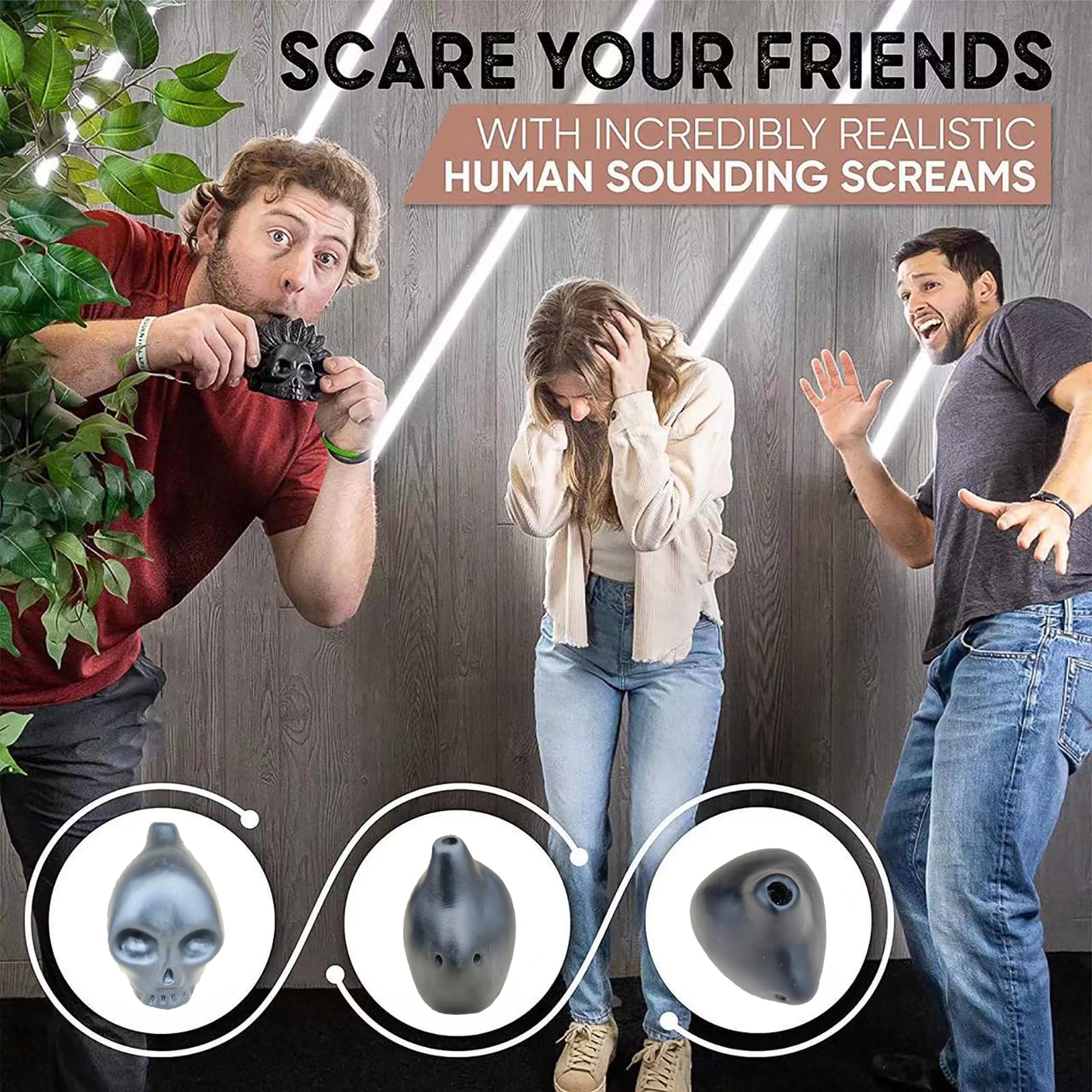 Fischietto Azteco A Forma Di Teschio - Ocarina A Doppia Camera, Tono Unico E Potente - Foto 6