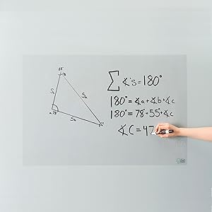 Self-adhesive dry-erase whiteboard wall panel peel and stick for home office renter-friendly low cost