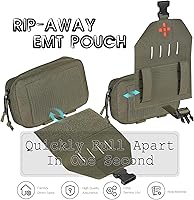 Vista 2 de Ifak Pouch-Rapid Deployment Tactical MOLLE Trauma Kit Bolsas de despliegue rápido, organizador de primeros auxilios médicos de liberación rápida