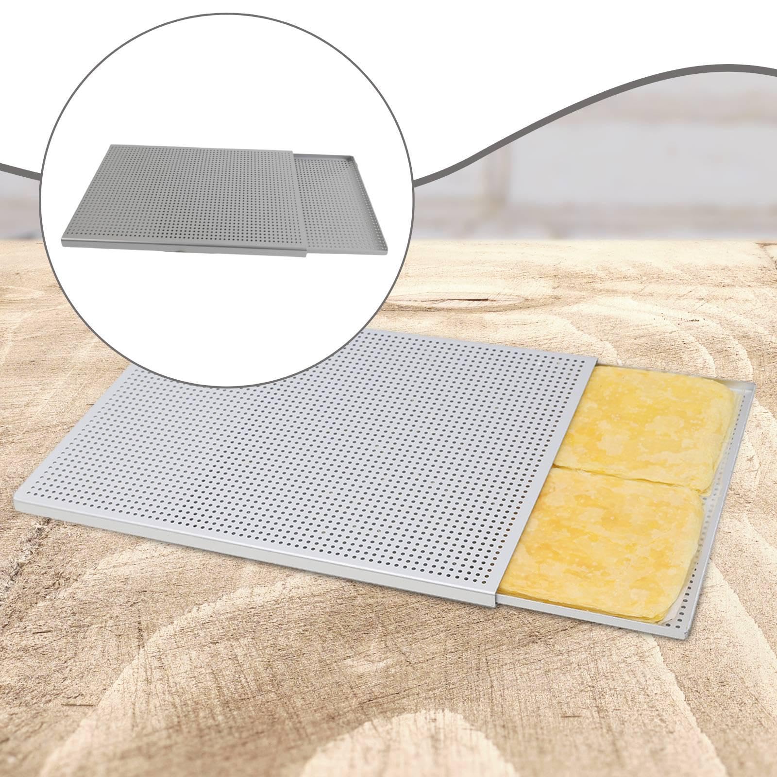 rockible Blätterteig-Backform, Napoleon-Backblech, Mehrzweck-Antihaft-Backform, Werkzeug, Form für Kuchen und Torten, Dicke 1.5 Mm