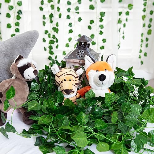 Miniatura 3 de Naidiler 24 guirnaldas verdes de enredaderas verdes para decoraciones de boda, temática rústica, bosque de la selva y decoraciones de fiesta de