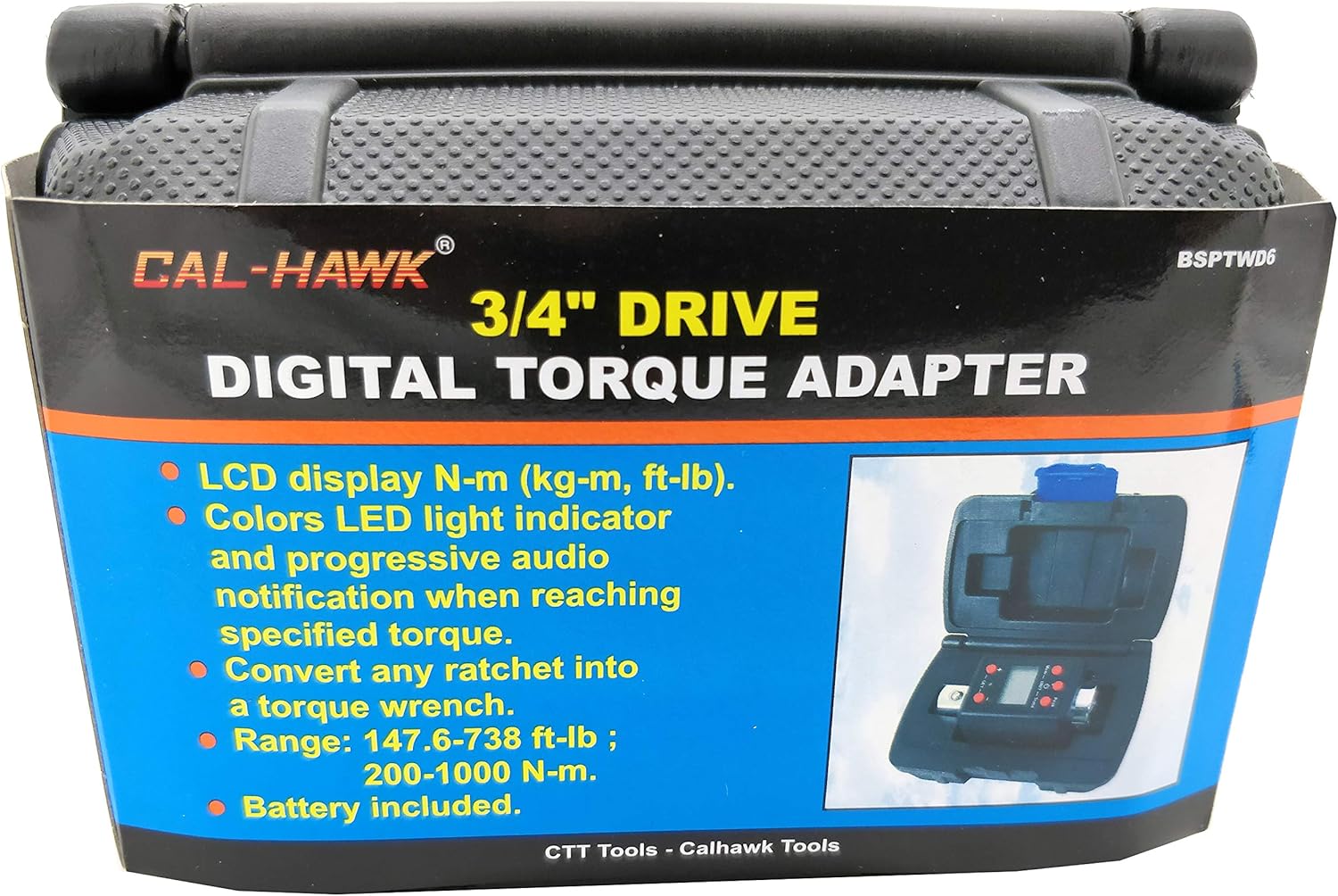 3/4" DR Digital Torque Wrench Adaptor Micro meter FT/LB LED 738 f/lb Microtorque