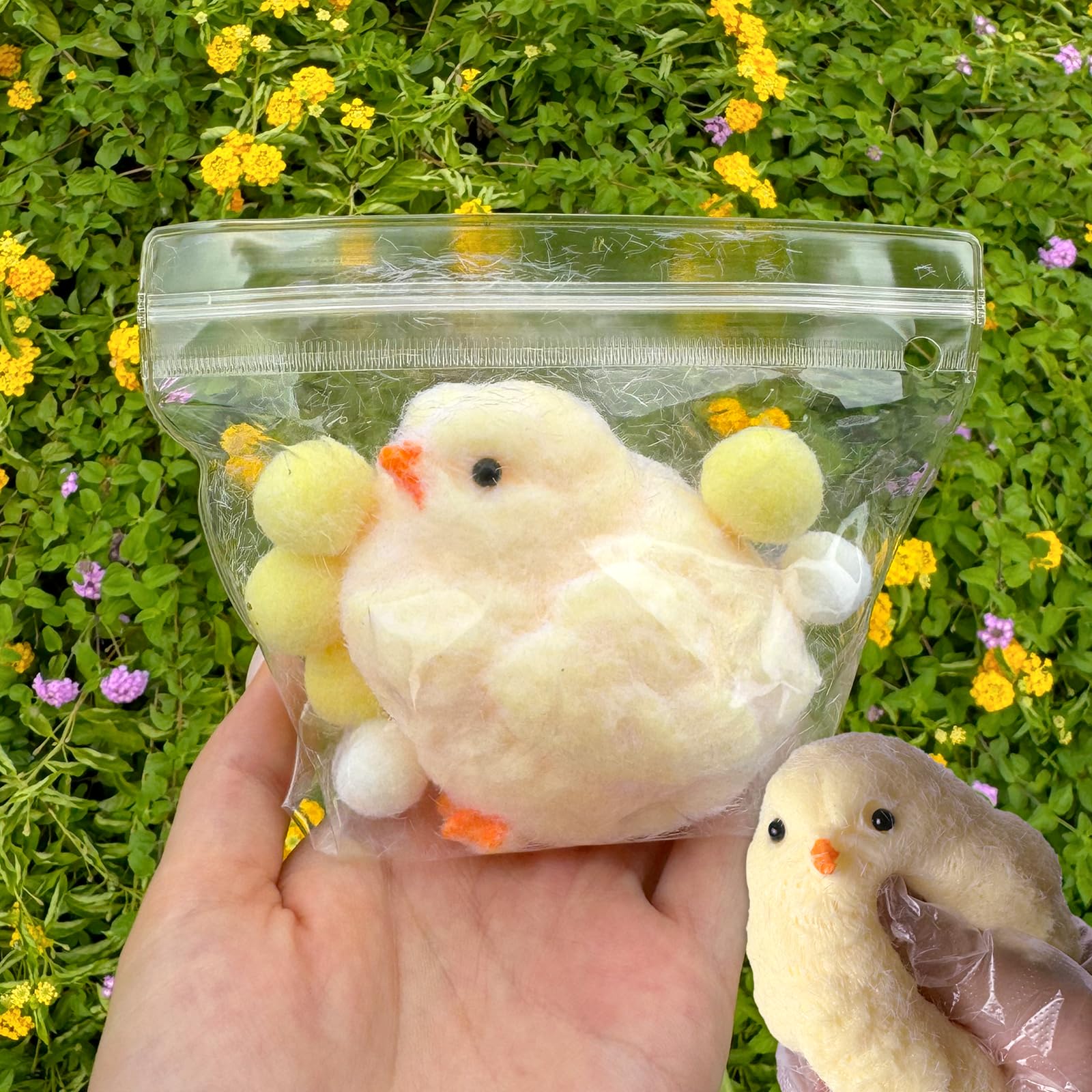 Chicken Squishies, Handmade Fuzzy Squishies Chick for Adults Relieve Stress 1PCS