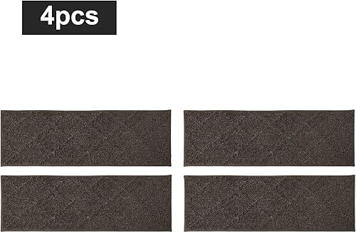 Miniatura 9 de COSY HOMEER - Alfombra antideslizante de 28 x 9 pulgadas, uso interior en peldaños de madera, alfombras para niños y perros, 100 % poliéster, base