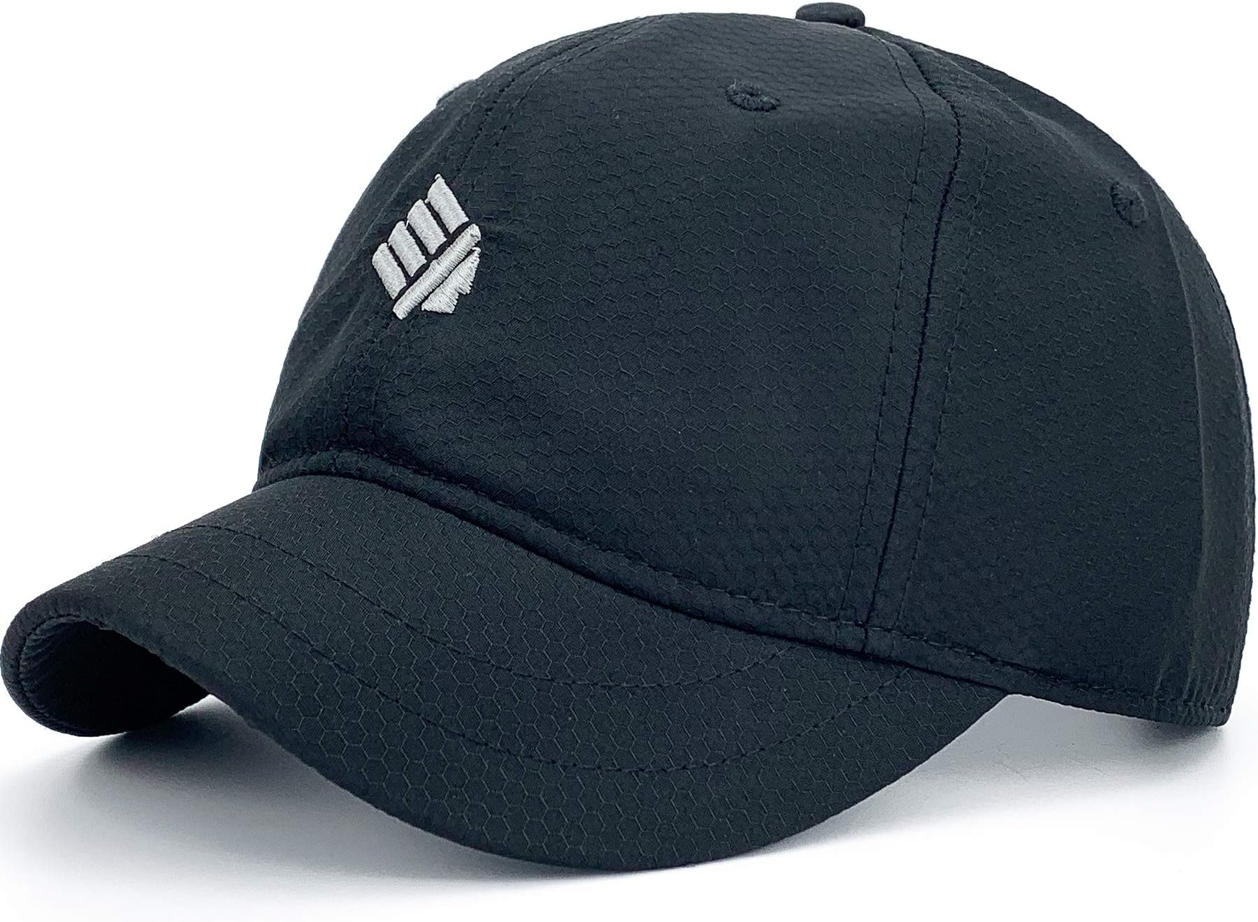 REDSHARKSREDSHARKS Structured Short Bill Hat Quick Dry Short Brim Hat Trucker Baseball Dad Cap